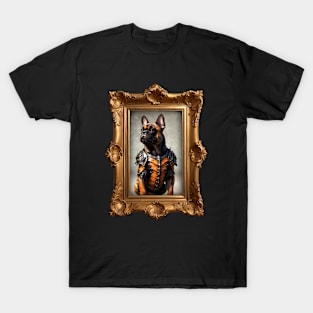 Framed Armored Brindle French Bulldog T-Shirt